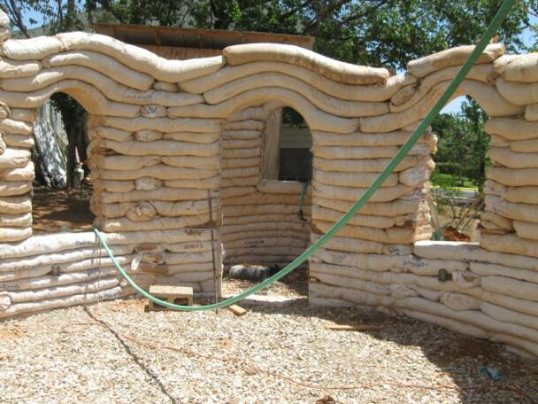 Austin Earthbag Dome House 2009