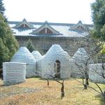 Japan, Tenri University as a Model Ecological Design Center. Professor Inoue and his students have constructed 23 earthbag domes of various sizes in Japan. Hart says,"lovely precise symmetry and grace to these buildings that is essentially Japanese in nature."